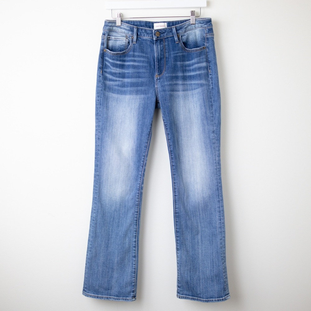 Driftwood Kelly‎ Jeans Women Size 31 Blue Straight Leg Stretch Denim Boho